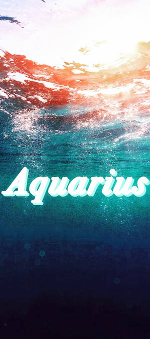Aquarius Zodiac sa malalim na dagat wallpaper — 1080x2400 Wallpaper