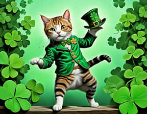 Araw ni San Patricio_ Pusang Sumasayaw_ Guhit.jpg