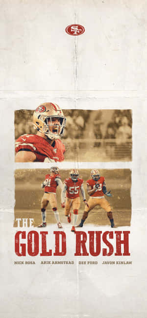 Arik Armstead Sa Gold Rush Poster — iPhone 14 Plus Wallpaper