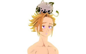 Si Arthur Pendragon kasama si Excalibur sa Seven Deadly Sins — MacBook Air M3 Wallpaper