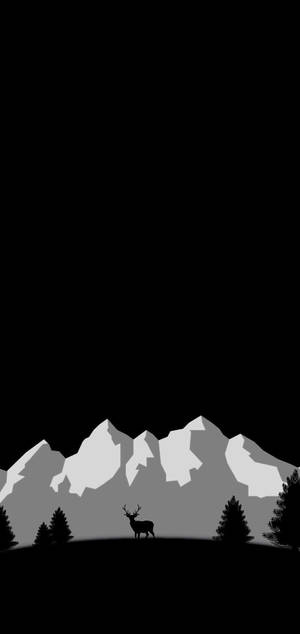 Artistic Mountain Oled Phone — OLED Wallpaper
