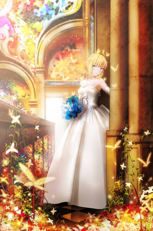 Artoria Pendragon Wedding Dress wallpaper — 2:3 Wallpaper