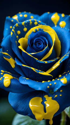 rosas,asul,dilaw,pintura,artistico,matingkaw,petals,kontraste,closeup,tekstura