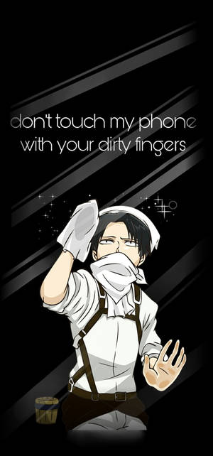 Attack On Titan Characters Levi Screen Wallpaper — iPhone 18 Pro Wallpaper