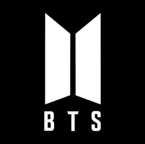 B T S Logo Itim at Puti