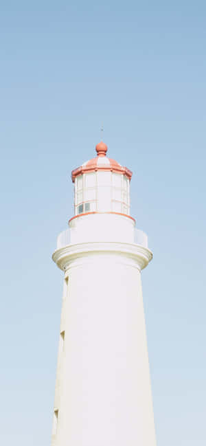 Baby Blue Light Blue Aesthetic Lighthouse Photography — iPhone 16 Pro Max Wallpaper
