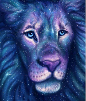 Background ng Galaxy Lion — Motorola Razr 70 Ultra Wallpaper