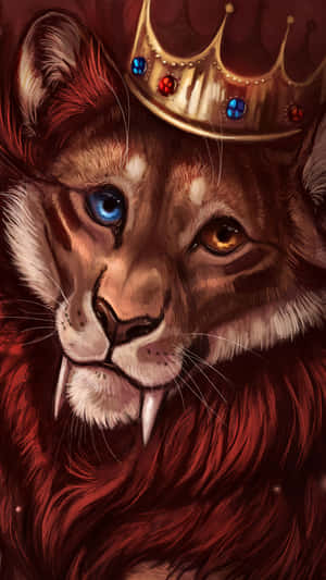 Background ng Galaxy Lion — Galaxy lion GIF Wallpaper