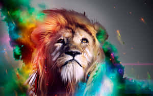 Background ng Galaxy Lion — Galaxy lion GIF Wallpaper
