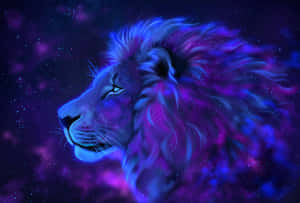 Background ng Galaxy Lion — Galaxy lion GIF Wallpaper