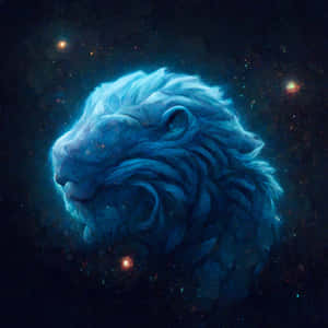 Background ng Galaxy Lion — Galaxy lion GIF Wallpaper