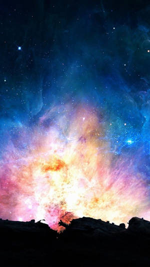 Background ng Telepono ng Interstellar Galaxy — Galaxy phone Wallpaper