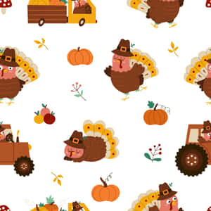 Background ng Thanksgiving na cute — Cute Thanksgiving Wallpaper