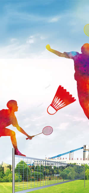 Background ng Badminton — iPhone 14 Pro Max Wallpaper