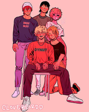 Wallpaper ng Bakusquad Pink Aesthetic — 4:5 Wallpaper
