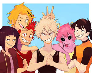 Wallpaper ng Anim na Miyembro ng Bakusquad — 5:4 Wallpaper