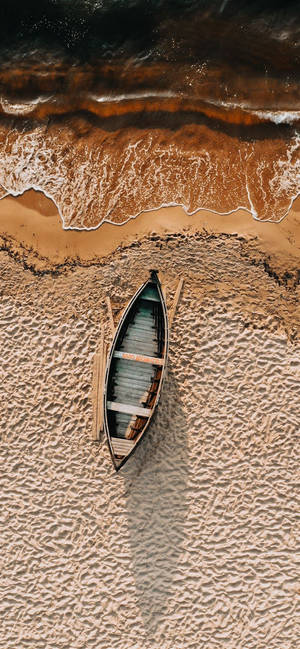 Light brown aesthetic wooden boat wallpaper — Light brown aesthetic Wallpaper