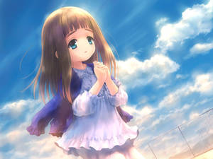 Wallpaper ng batang anime na nagdarasal — Anime Kids Wallpaper