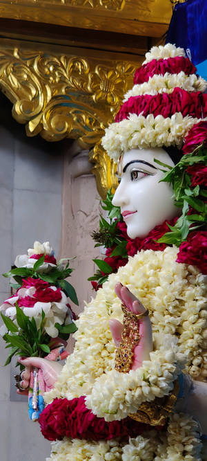 Magandang Estatwa ni Krishna Maharaj — Pixel 10 Wallpaper