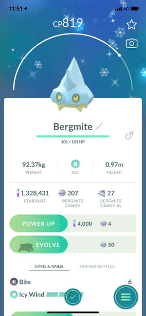 Bergmite Na May 101 HP — Galaxy A55 Wallpaper