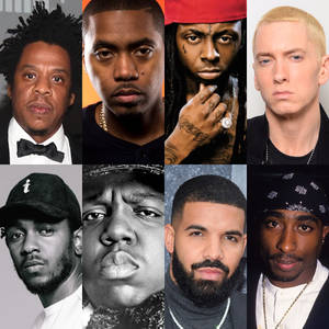 Wallpaper ng best 90s rappers collage — Motorola Razr 2026 Wallpaper