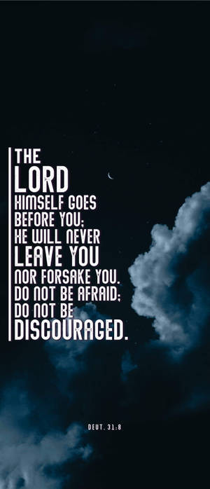 Biblical Courage Black — Redmi A5 Wallpaper