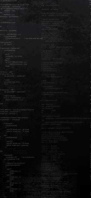 Black Aesthetic Phone Coding — Galaxy S26 Wallpaper
