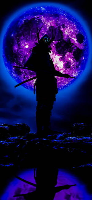 Black And Purple Aesthetic Samurai Phone — Pixel 10 Pro Wallpaper