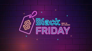 Wallpaper ng Black Friday aesthetic neon light