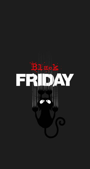 Wallpaper ng pusa sa Black Friday
