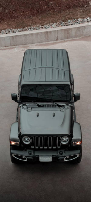 Black Jeep Arial Shot wallpaper — 1080x2400 Wallpaper