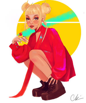 Blonde Doja Cat Fan Art wallpaper — Doja Cat Wallpaper