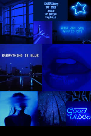 Blue Aesthetic Background — Asul na aesthetic GIF Wallpaper