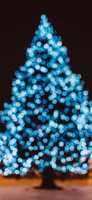 Asul na Christmas — iPhone 14 Pro Max Wallpaper