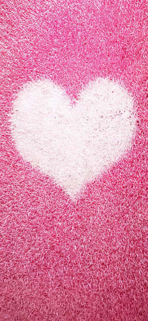 Pink Heart background — iPhone Xr Wallpaper