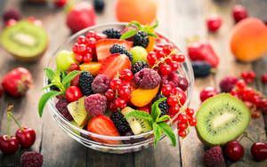 Mangkok ng mga Berries na Focus Photography wallpaper — Steam Deck Wallpaper