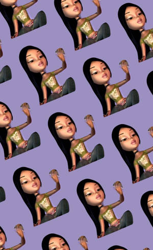 Bratz Doll digital art wallpaper — Galaxy Tab S9 FE Wallpaper
