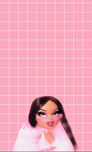 Bratz Yasmin sa pink fur wallpaper — Galaxy Tab S9 FE Wallpaper