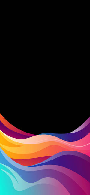 iPhone XR wallpaper ng makulay na pastel na abstrak na mga alon