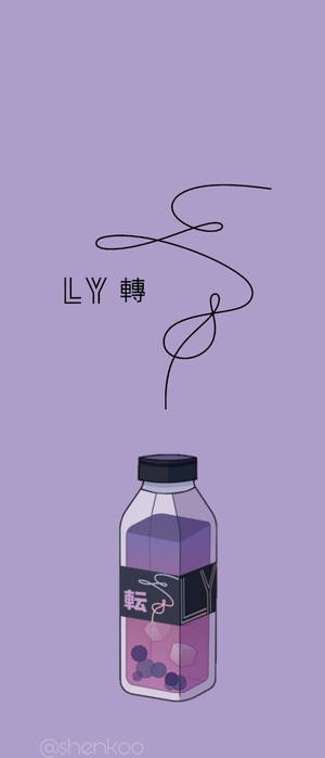 BTS Aesthetic Love Yourself Purple — Redmi 13x Wallpaper