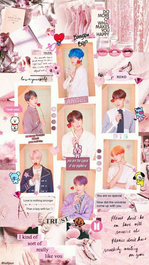 BTS Aesthetic Members na may Rosas