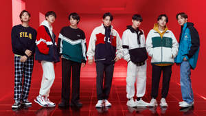 BTS Group Photo Para sa Fila wallpaper