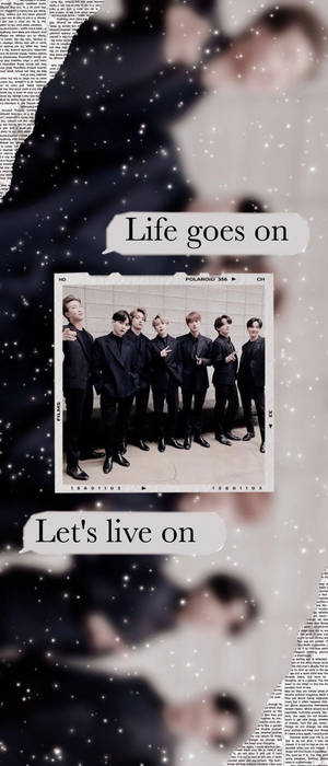BTS Life Goes On Speech Bubbles — Redmi 13x Wallpaper