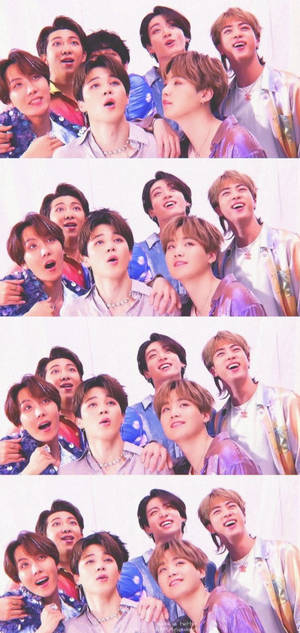 BTS Lockscreen Sequence Collage — Galaxy S24 Wallpaper