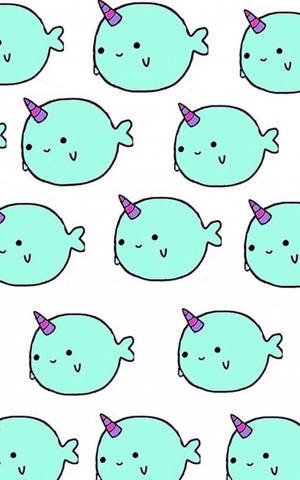 Bubble Narwhal Art Wallpaper — Honor Pad 10 Wallpaper