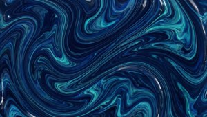 Abstraktong maitim na asul na likidong marmol na disenyo na may mga pilipit na navy at teal. — Aesthetic Dark Blue Wallpaper