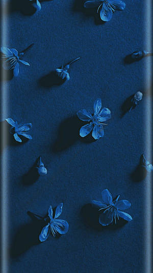 Bulaklak Aesthetic Dark Blue HD — Aesthetic Dark Blue Wallpaper