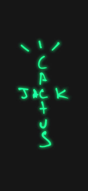 Cactus Jack glowing logo wallpaper — iPhone 14 Pro Wallpaper