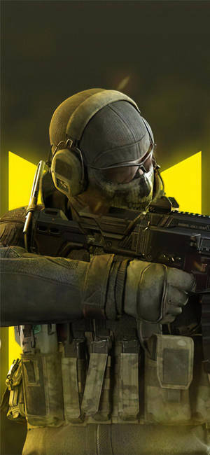 Call Of Duty: Mobile Logo Ghost Close-up — Galaxy S25 FE Wallpaper