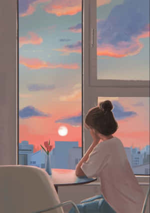 Anime Girl Aesthetic — Cute anime girl Wallpaper